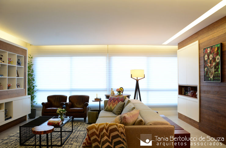 Sala de Estar Tania Bertolucci de Souza | Arquitetos Associados Salas de estar modernas