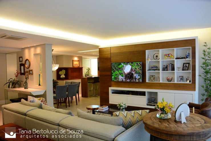 Sala de Estar Tania Bertolucci de Souza | Arquitetos Associados Salas de estar modernas