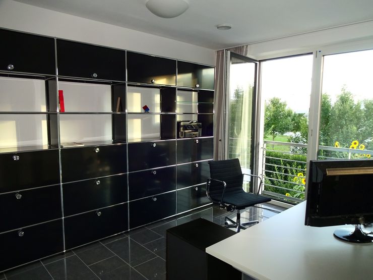 Galerie Einfamilienhäuser Passivhäuser Junker Architekten Moderne Arbeitszimmer Weiß