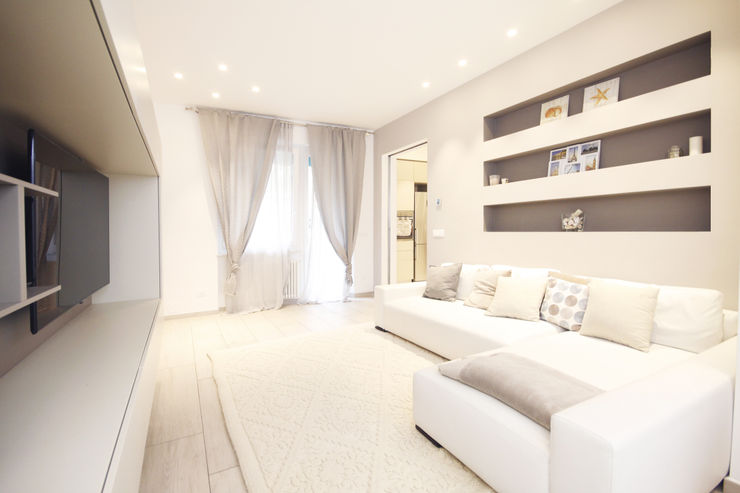CASA B&L Andrea Orioli Soggiorno moderno Ceramica Beige