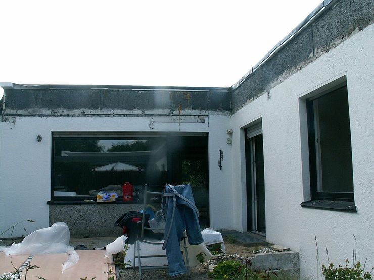 Bauphase Bungalow schüller.innenarchitektur