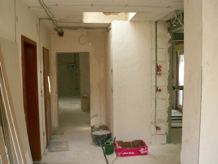 Bauphase Bungalow schüller.innenarchitektur