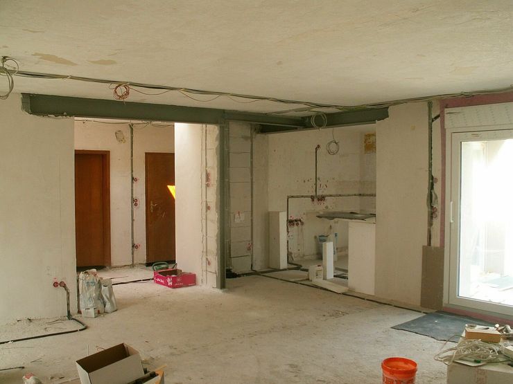Bauphase Bungalow schüller.innenarchitektur