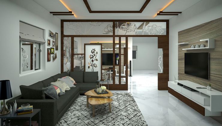 Residential flat interiors by interior designers and decorators in