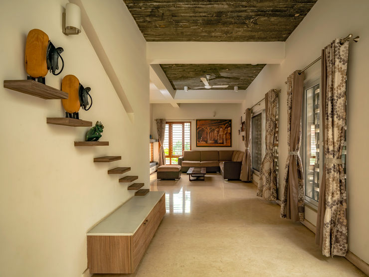 Residential project Ink Architecture Modern corridor, hallway & stairs