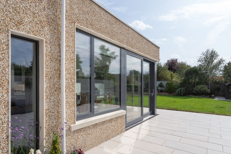 Contemporary Extension Project Photography Hackett Visuals Balcony Bricks Black