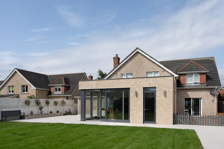 Contemporary Extension Project Photography Hackett Visuals Garage Doors Concrete Black