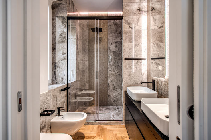 PARIOLI MOB ARCHITECTS Bagno moderno
