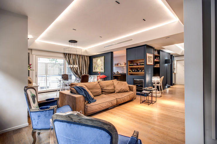 CAVALESE MOB ARCHITECTS Soggiorno moderno
