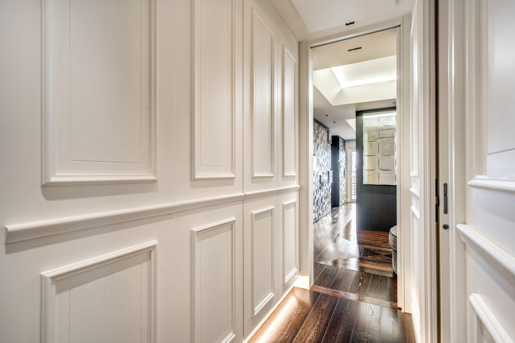 CORTINA D'AMPEZZO MOB ARCHITECTS Ingresso, Corridoio & Scale in stile moderno