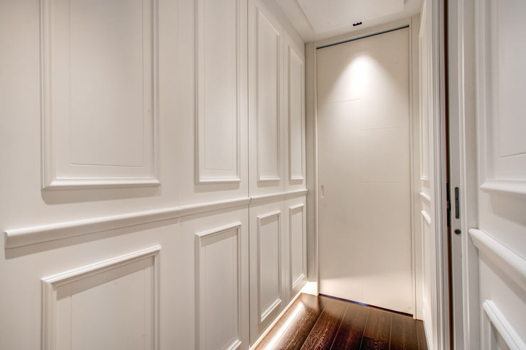 CORTINA D'AMPEZZO MOB ARCHITECTS Ingresso, Corridoio & Scale in stile moderno