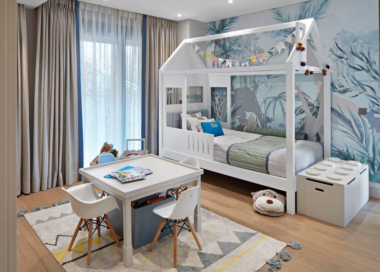 kids bedroom Esra Kazmirci Mimarlik Boys Bedroom Wood White