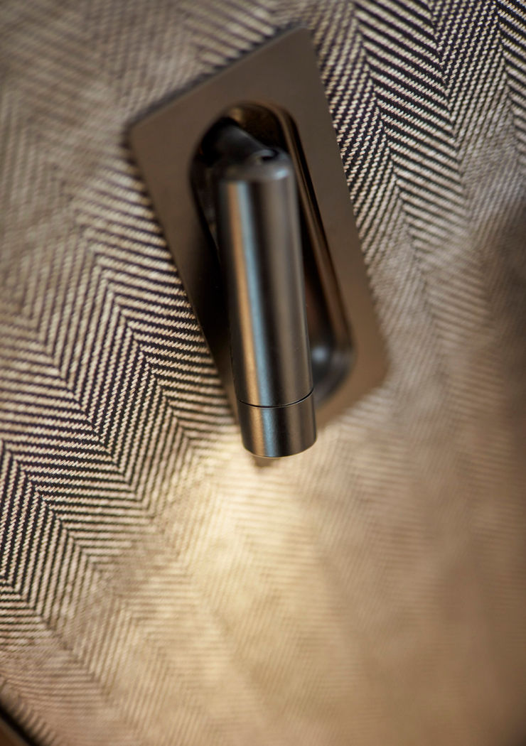 headboard Esra Kazmirci Mimarlik BedroomLighting Aluminium/Zinc Black