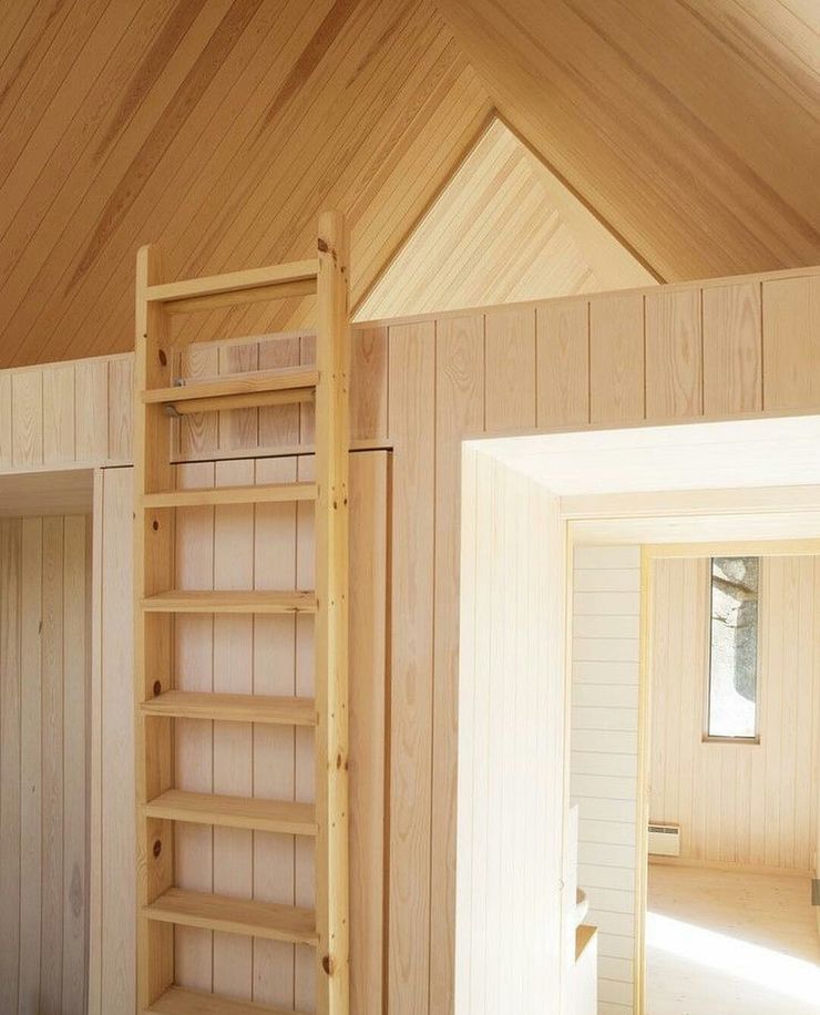 Casa in legno passiva Green Living Ltd Ingresso, Corridoio & Scale in stile moderno Legno massello