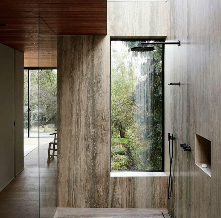 Casa in legno passiva Green Living Ltd Bagno moderno