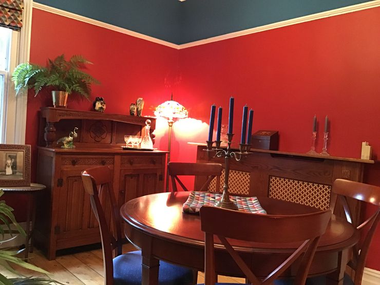 Red Victorian Dining Room Girl About The House