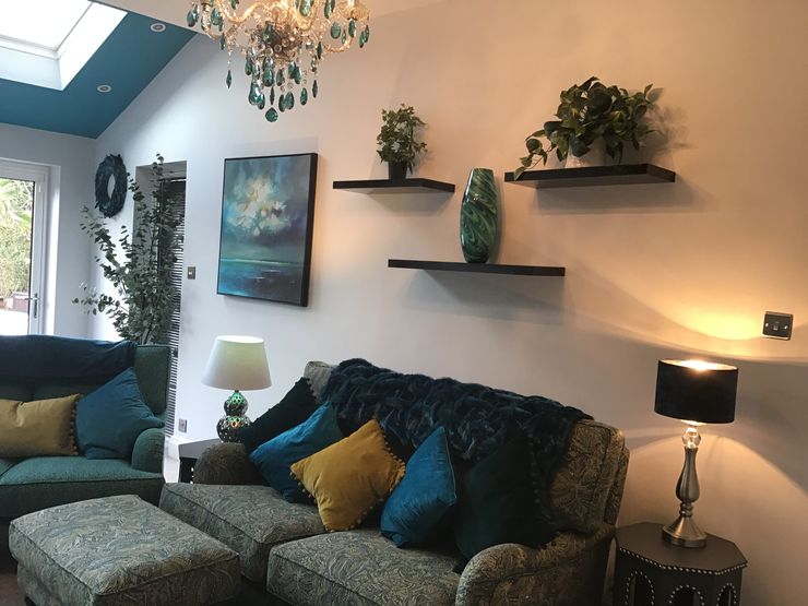 Vibrant Peacock Living Room Girl About The House