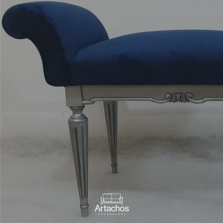 Puff Artachos Decorações CasaAcessórios e Decoração Azul