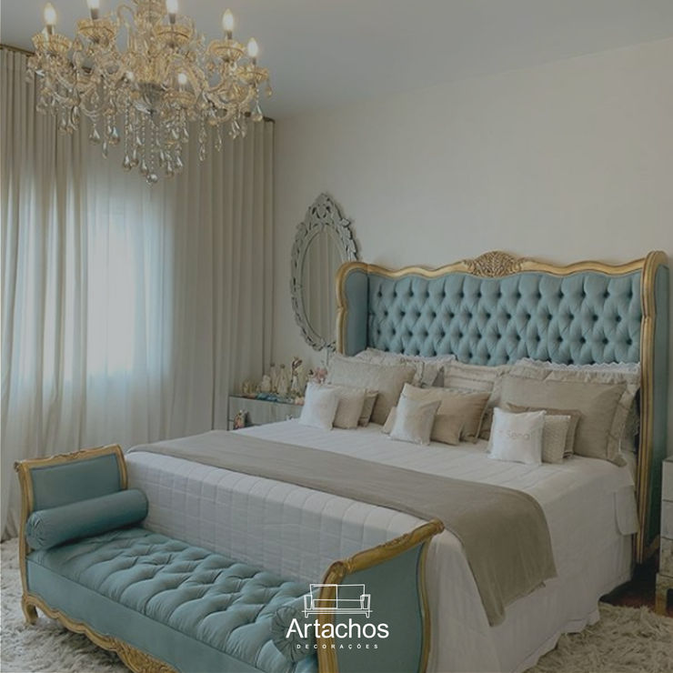 Cabeceira clássica Artachos Decorações QuartoCamas e cabeceiras