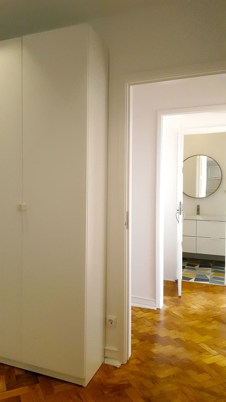 ARCHDESIGN LX Ausgefallener Flur, Diele & Treppenhaus MDF Weiß