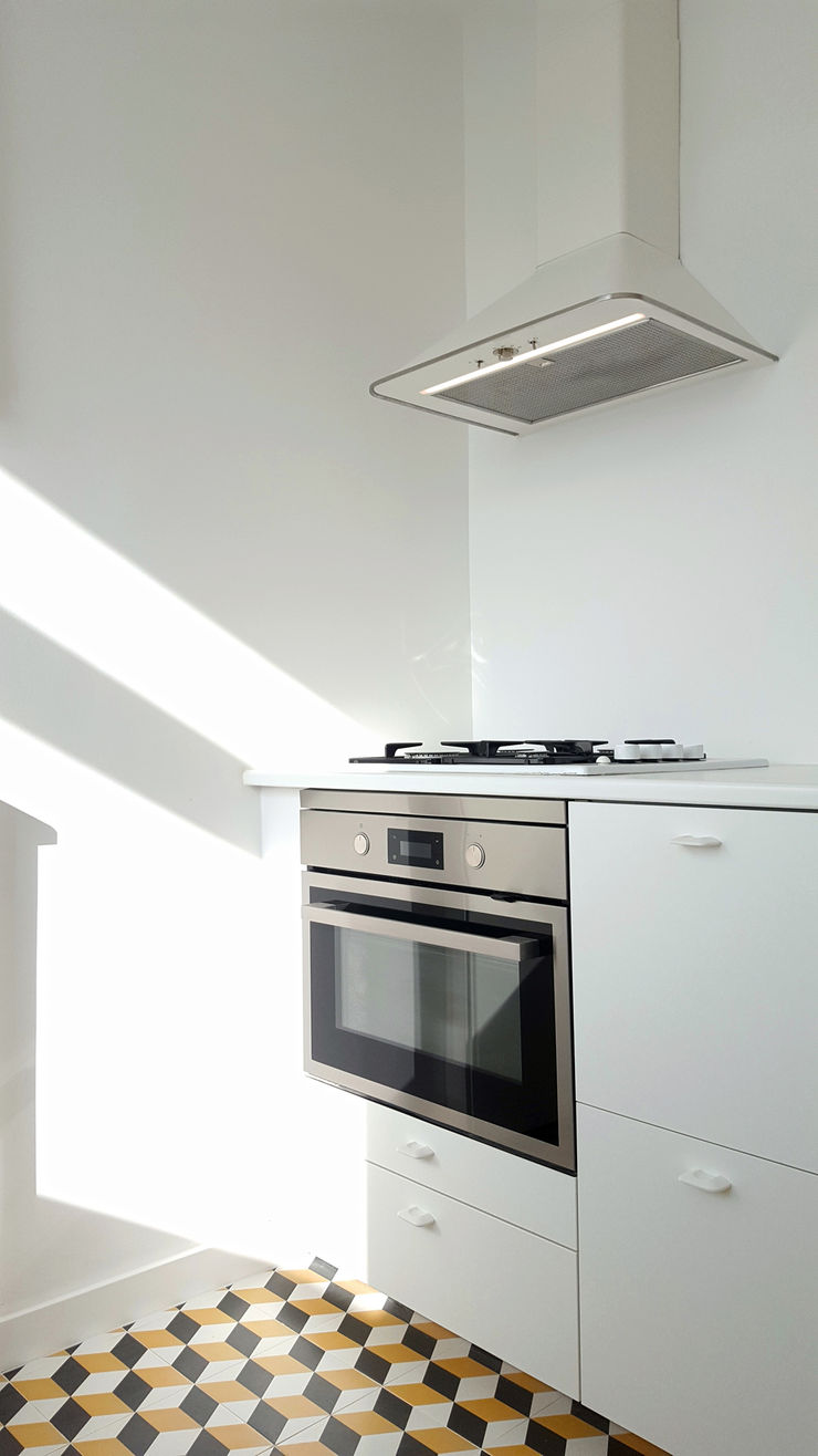 ARCHDESIGN LX Kleine Küche MDF Weiß