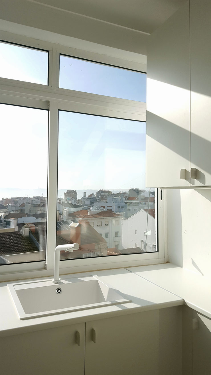 ARCHDESIGN LX Kleine Küche MDF Weiß