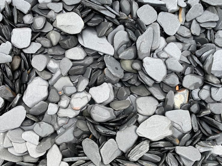 Rounded Crushed Slate 12-40 mm Canteras el Cerro Garden Accessories & decoration Slate Black