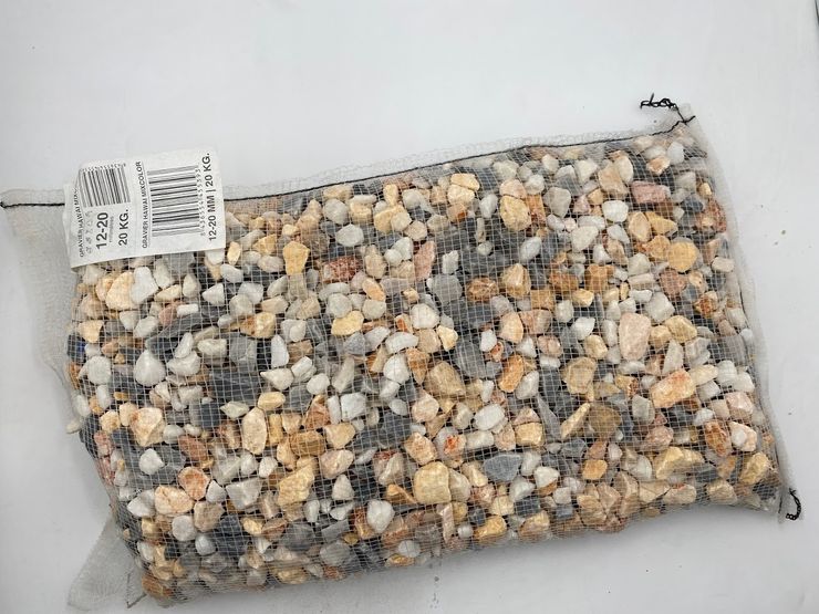 20 kg white mesh of MIXCOLOR Hawaii gravel 12-20 mm Canteras el Cerro Garden Accessories & decoration Stone Multicolored