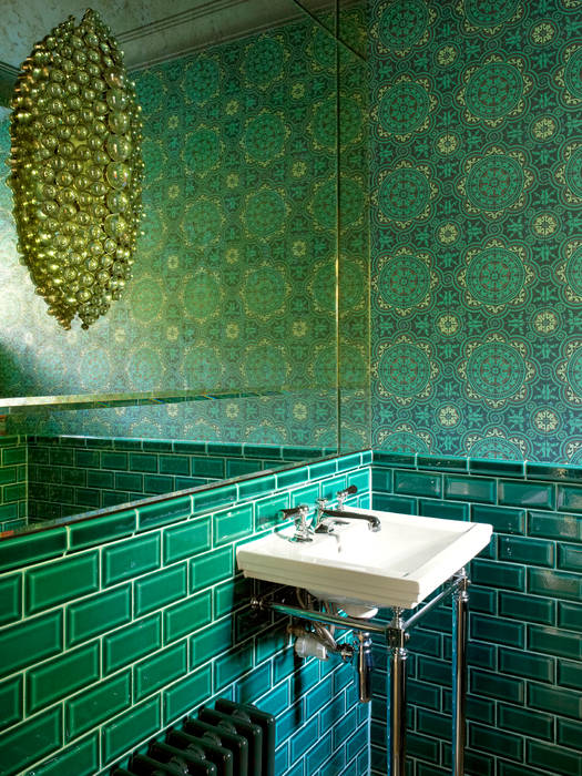 Eclectic Bathroom Richmond Richmond, 1930's Refurbishment: eclectic Bathroom by Amory Brown Ltd
