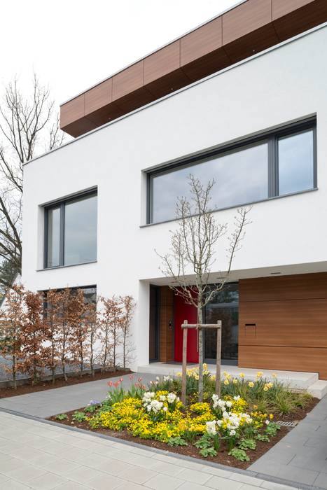 Eingang moderne häuser von bdmp architekten stadtplaner bda gmbh