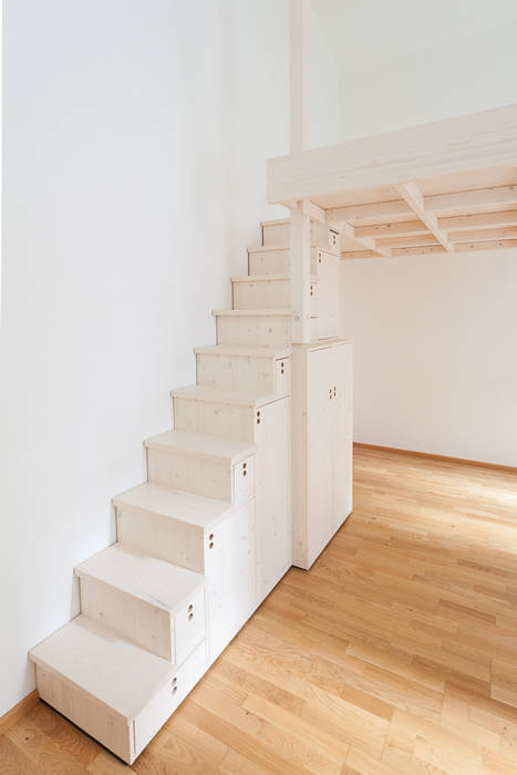 Minimalistische schlafzimmer bilder: hochbett mit japanischer ... Schlafzimmer fichte