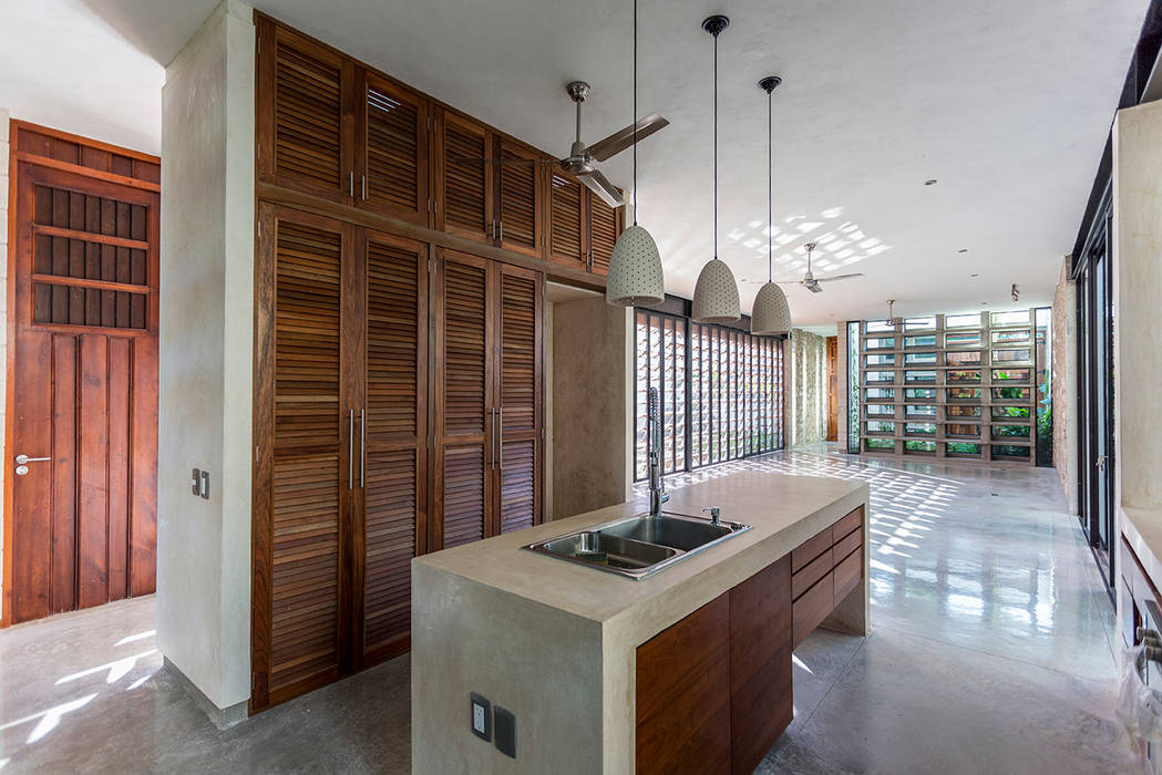 Fotos de cocinas de estilo moderno : espacio multifunción (sala ... Estilos de salas comedor y cocina