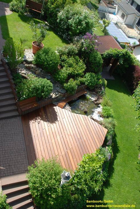 Schöne Bambus-Terrassen