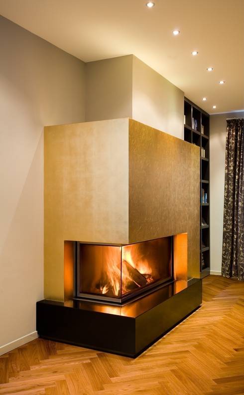 10 chimeneas modernas para un salón cálido