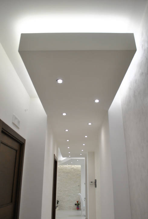 Faretti per corridoio: ma quale illuminazione scegliere per i ... Plafoniera per corridoio moderni