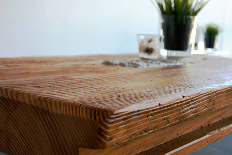 Couchtisch granit designmöbel aus antikem holz von woodesign ... Küche granit oder holz