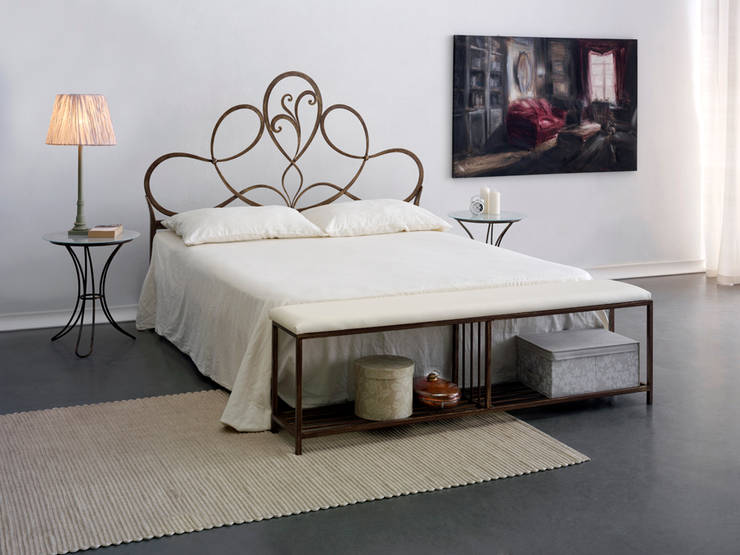 Letti ferro battuto shabby chic: foto e idee per arredare casa ... Letto ferro battuto con cuscini