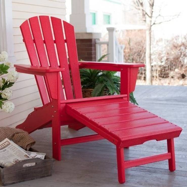 Casa Bruno Gartenruhesessel Adirondack mit Fussteil von Casa Bruno