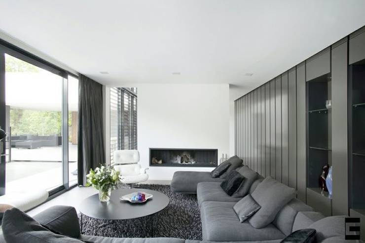 Woonkamer witte vloer: wooninspiratie woonkamer inrichten bruin ... Grey woonkamer gietvloer