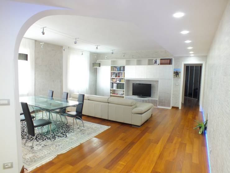 Soggiorno con parquet grigio ~ avienix.com for . Living rustico moderno parquet