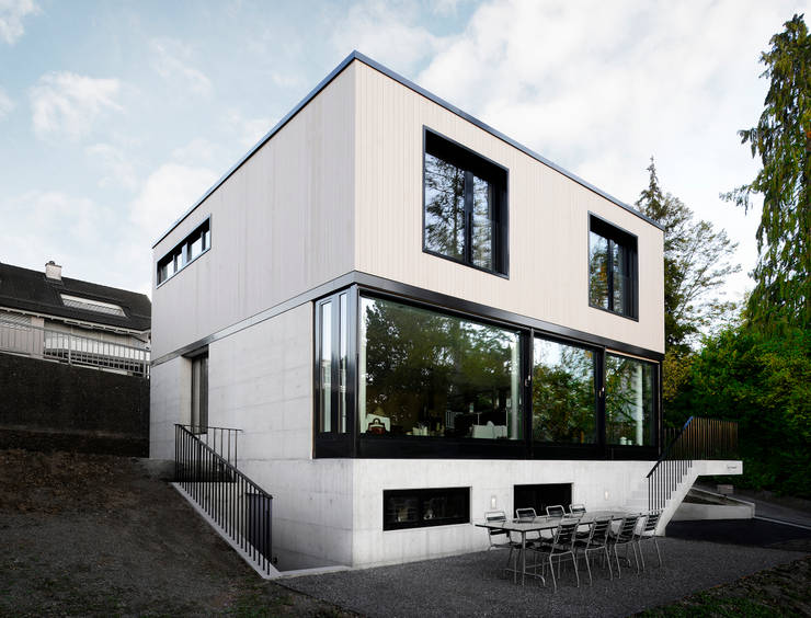 Haus tschannen faes ansicht nordwest moderne häuser von andreas
