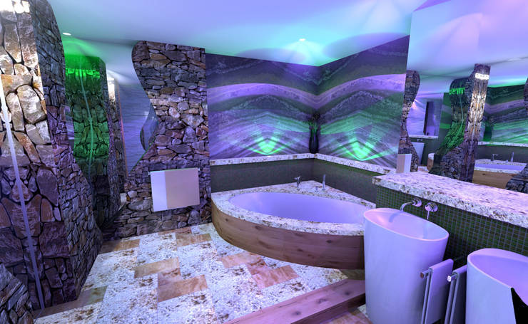 6 grandiose Ideen für Naturstein im Badezimmer