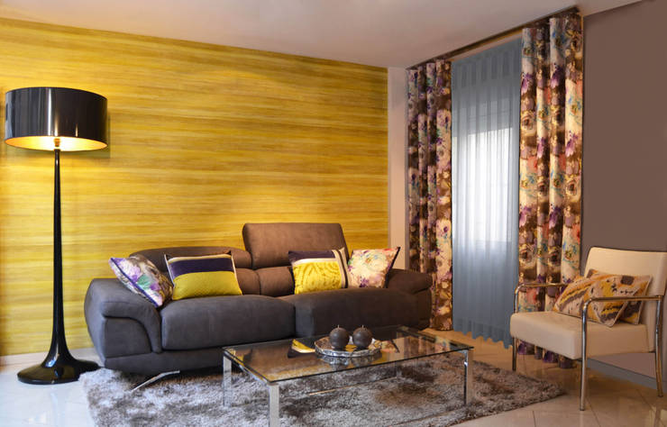 Un toque amarillo en el salón