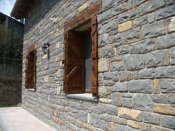 Una casa prefabricada con sabor rural
