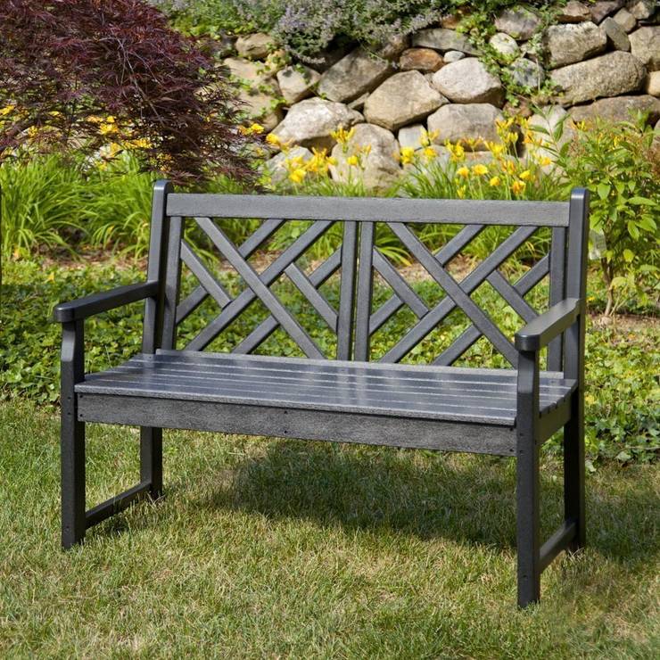 CASA BRUNO bancos de jardín y columpios de porche de poly-madera para