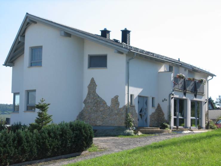 Fassade moderne häuser von architekturbüro martin raffelt
