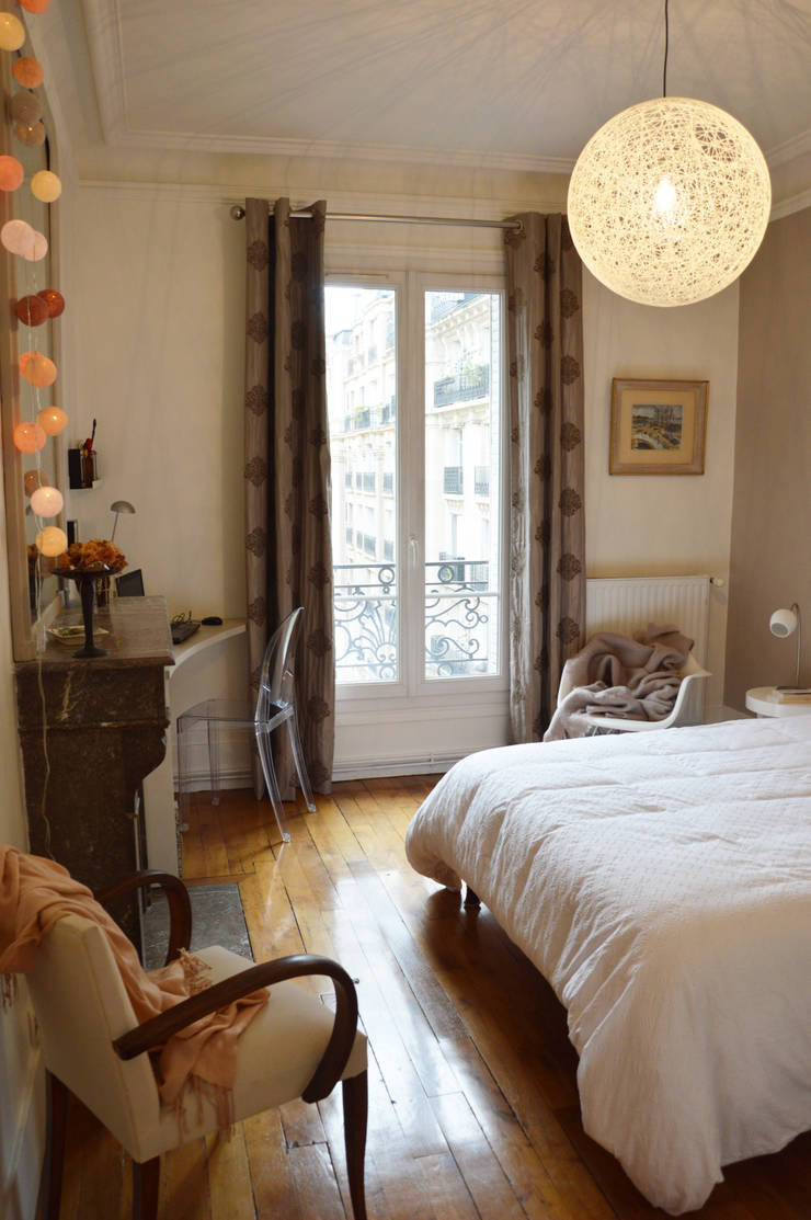 Chambre romantique et design appartement haussmannien par ...
