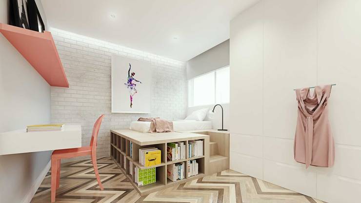 Kleine schlafzimmer zum staunen: 7 tolle ideen Podestbett