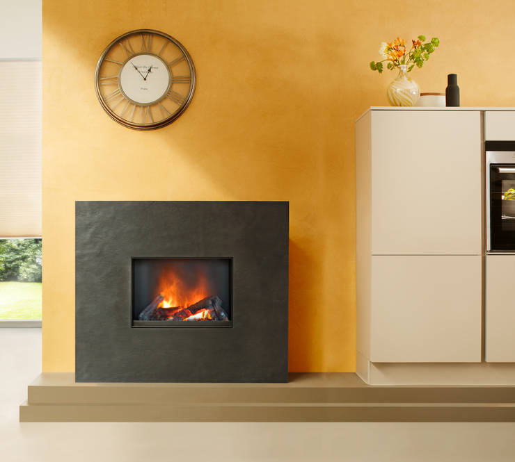 Kamin im wohnzimmer verkleiden: panoramakamin als raumteiler ...
