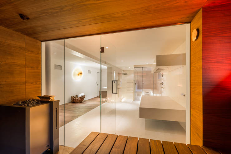 Stilvollendet und reizvoll: Private Design-Sauna von corso sauna ...